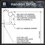 Free CAD Details-Balustrade-Handrail Detail&Wall - CAD Design | Download CAD Drawings | AutoCAD Blocks | AutoCAD Symbols | CAD Drawings | Architecture Details│Landscape Details | See more about AutoCAD, Cad Drawing and Architecture Details