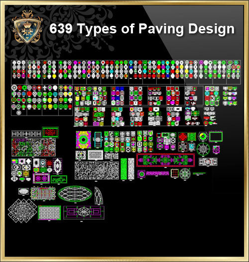 639 Types of Paving Design CAD Blocks - CAD Design | Download CAD Drawings | AutoCAD Blocks | AutoCAD Symbols | CAD Drawings | Architecture Details│Landscape Details | See more about AutoCAD, Cad Drawing and Architecture Details