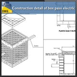 Free Construction detail of box paso electric under ground - CAD Design | Download CAD Drawings | AutoCAD Blocks | AutoCAD Symbols | CAD Drawings | Architecture Details│Landscape Details | See more about AutoCAD, Cad Drawing and Architecture Details