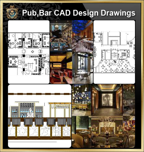 ★【Pub,Bar,Restaurant CAD Design Drawings V.1】@Pub,Bar,Restaurant,Store design-Autocad Blocks,Drawings,CAD Details,Elevation - CAD Design | Download CAD Drawings | AutoCAD Blocks | AutoCAD Symbols | CAD Drawings | Architecture Details│Landscape Details | See more about AutoCAD, Cad Drawing and Architecture Details