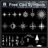 Free North Symbols - CAD Design | Download CAD Drawings | AutoCAD Blocks | AutoCAD Symbols | CAD Drawings | Architecture Details│Landscape Details | See more about AutoCAD, Cad Drawing and Architecture Details