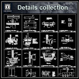 CAD Details Collection - CAD Design | Download CAD Drawings | AutoCAD Blocks | AutoCAD Symbols | CAD Drawings | Architecture Details│Landscape Details | See more about AutoCAD, Cad Drawing and Architecture Details