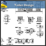 Toilet Design Details - CAD Design | Download CAD Drawings | AutoCAD Blocks | AutoCAD Symbols | CAD Drawings | Architecture Details│Landscape Details | See more about AutoCAD, Cad Drawing and Architecture Details