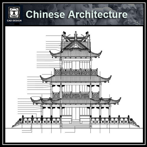 Chinese Architecture CAD Drawings-Plan,elevation,details - CAD Design | Download CAD Drawings | AutoCAD Blocks | AutoCAD Symbols | CAD Drawings | Architecture Details│Landscape Details | See more about AutoCAD, Cad Drawing and Architecture Details