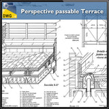 Free Perspective passable Terrace - CAD Design | Download CAD Drawings | AutoCAD Blocks | AutoCAD Symbols | CAD Drawings | Architecture Details│Landscape Details | See more about AutoCAD, Cad Drawing and Architecture Details