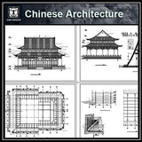 Chinese Architecture CAD Drawings(Grand Hall of Chinese Temple) - CAD Design | Download CAD Drawings | AutoCAD Blocks | AutoCAD Symbols | CAD Drawings | Architecture Details│Landscape Details | See more about AutoCAD, Cad Drawing and Architecture Details