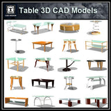 Tables 3D Cad Models - CAD Design | Download CAD Drawings | AutoCAD Blocks | AutoCAD Symbols | CAD Drawings | Architecture Details│Landscape Details | See more about AutoCAD, Cad Drawing and Architecture Details