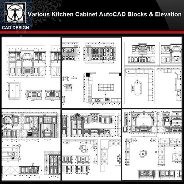 ★【Various Kitchen Cabinet Autocad Blocks & elevation V.3】All kinds of Kitchen Cabinet CAD drawings Bundle - CAD Design | Download CAD Drawings | AutoCAD Blocks | AutoCAD Symbols | CAD Drawings | Architecture Details│Landscape Details | See more about AutoCAD, Cad Drawing and Architecture Details