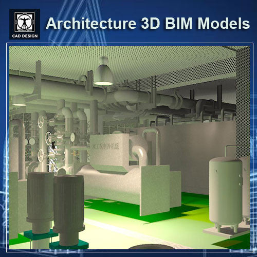 Mechanical Room - BIM 3D Models - CAD Design | Download CAD Drawings | AutoCAD Blocks | AutoCAD Symbols | CAD Drawings | Architecture Details│Landscape Details | See more about AutoCAD, Cad Drawing and Architecture Details