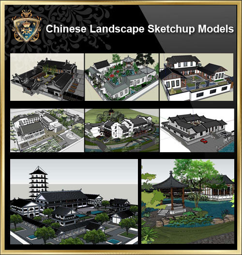 20 Kinds of Chinese Landscape Sketchup Models(Best Recommanded!!) - CAD Design | Download CAD Drawings | AutoCAD Blocks | AutoCAD Symbols | CAD Drawings | Architecture Details│Landscape Details | See more about AutoCAD, Cad Drawing and Architecture Details