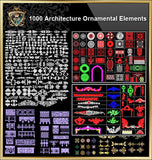 Over 1000+ Architecture Ornamental Elements(Best Collections!!) - CAD Design | Download CAD Drawings | AutoCAD Blocks | AutoCAD Symbols | CAD Drawings | Architecture Details│Landscape Details | See more about AutoCAD, Cad Drawing and Architecture Details