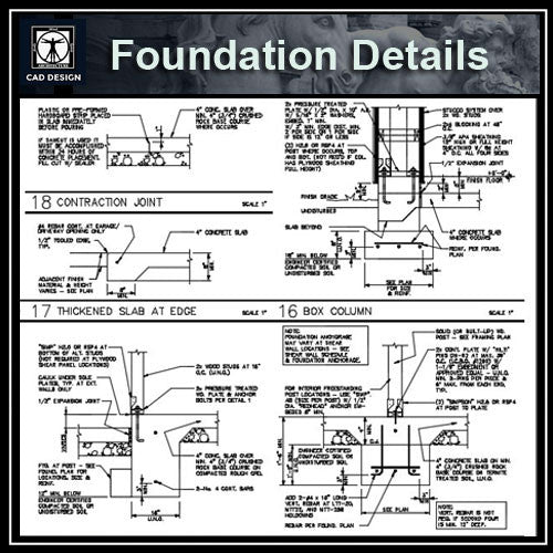 Free CAD Details-Foundation Details - CAD Design | Download CAD Drawings | AutoCAD Blocks | AutoCAD Symbols | CAD Drawings | Architecture Details│Landscape Details | See more about AutoCAD, Cad Drawing and Architecture Details
