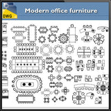 Modern office furniture - CAD Design | Download CAD Drawings | AutoCAD Blocks | AutoCAD Symbols | CAD Drawings | Architecture Details│Landscape Details | See more about AutoCAD, Cad Drawing and Architecture Details