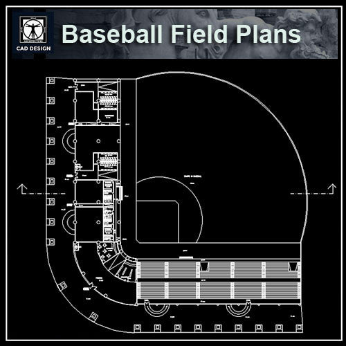 Baseball Field Plans - CAD Design | Download CAD Drawings | AutoCAD Blocks | AutoCAD Symbols | CAD Drawings | Architecture Details│Landscape Details | See more about AutoCAD, Cad Drawing and Architecture Details
