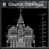 Cathedrals and Church  1 - CAD Design | Download CAD Drawings | AutoCAD Blocks | AutoCAD Symbols | CAD Drawings | Architecture Details│Landscape Details | See more about AutoCAD, Cad Drawing and Architecture Details