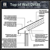 Free CAD Details-Top of Wall Detail - CAD Design | Download CAD Drawings | AutoCAD Blocks | AutoCAD Symbols | CAD Drawings | Architecture Details│Landscape Details | See more about AutoCAD, Cad Drawing and Architecture Details