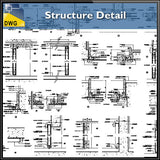 Structure Details - CAD Design | Download CAD Drawings | AutoCAD Blocks | AutoCAD Symbols | CAD Drawings | Architecture Details│Landscape Details | See more about AutoCAD, Cad Drawing and Architecture Details