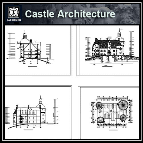 Castle Cad Drawings--Plans,elevation,details - CAD Design | Download CAD Drawings | AutoCAD Blocks | AutoCAD Symbols | CAD Drawings | Architecture Details│Landscape Details | See more about AutoCAD, Cad Drawing and Architecture Details