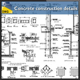 Concrete details autocad dwg files - CAD Design | Download CAD Drawings | AutoCAD Blocks | AutoCAD Symbols | CAD Drawings | Architecture Details│Landscape Details | See more about AutoCAD, Cad Drawing and Architecture Details