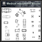 Free Medical equipment blocks - CAD Design | Download CAD Drawings | AutoCAD Blocks | AutoCAD Symbols | CAD Drawings | Architecture Details│Landscape Details | See more about AutoCAD, Cad Drawing and Architecture Details