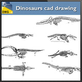 Dinosaurs CAD Blocks - CAD Design | Download CAD Drawings | AutoCAD Blocks | AutoCAD Symbols | CAD Drawings | Architecture Details│Landscape Details | See more about AutoCAD, Cad Drawing and Architecture Details