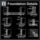 Foundation Details V1 - CAD Design | Download CAD Drawings | AutoCAD Blocks | AutoCAD Symbols | CAD Drawings | Architecture Details│Landscape Details | See more about AutoCAD, Cad Drawing and Architecture Details