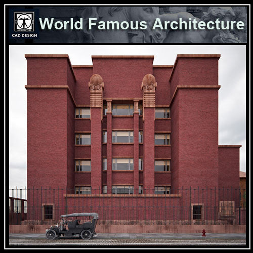 Larkin Building Isometric Larkin building-franklloydwright | CAD Download – CAD Design | Free CAD ...