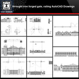 ★【Wrought iron,forged gate,railing Autocad Drawings】All kinds of Wrought iron CAD Drawings - CAD Design | Download CAD Drawings | AutoCAD Blocks | AutoCAD Symbols | CAD Drawings | Architecture Details│Landscape Details | See more about AutoCAD, Cad Drawing and Architecture Details