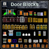 Door design blocks 2 - CAD Design | Download CAD Drawings | AutoCAD Blocks | AutoCAD Symbols | CAD Drawings | Architecture Details│Landscape Details | See more about AutoCAD, Cad Drawing and Architecture Details