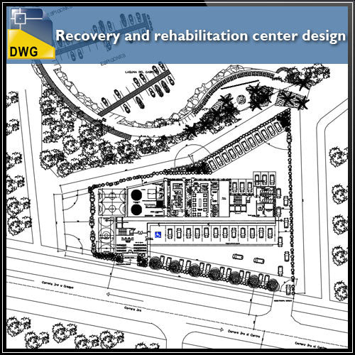 Recovery and rehabilitation center design drawing - CAD Design | Download CAD Drawings | AutoCAD Blocks | AutoCAD Symbols | CAD Drawings | Architecture Details│Landscape Details | See more about AutoCAD, Cad Drawing and Architecture Details