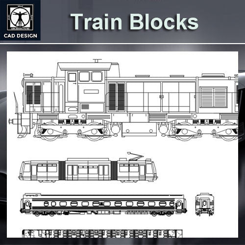 Train Blocks - CAD Design | Download CAD Drawings | AutoCAD Blocks | AutoCAD Symbols | CAD Drawings | Architecture Details│Landscape Details | See more about AutoCAD, Cad Drawing and Architecture Details