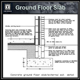 Free CAD Details-Ground Floor Slab - CAD Design | Download CAD Drawings | AutoCAD Blocks | AutoCAD Symbols | CAD Drawings | Architecture Details│Landscape Details | See more about AutoCAD, Cad Drawing and Architecture Details