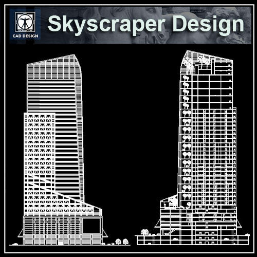 Skyscraper Design - CAD Design | Download CAD Drawings | AutoCAD Blocks | AutoCAD Symbols | CAD Drawings | Architecture Details│Landscape Details | See more about AutoCAD, Cad Drawing and Architecture Details