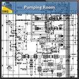 Pumping Room Design in autocad dwg files - CAD Design | Download CAD Drawings | AutoCAD Blocks | AutoCAD Symbols | CAD Drawings | Architecture Details│Landscape Details | See more about AutoCAD, Cad Drawing and Architecture Details