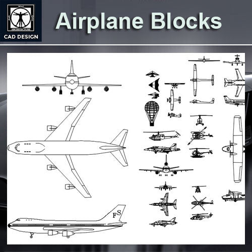 Free Airplane Blocks - CAD Design | Download CAD Drawings | AutoCAD Blocks | AutoCAD Symbols | CAD Drawings | Architecture Details│Landscape Details | See more about AutoCAD, Cad Drawing and Architecture Details