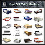 Bed 3D Cad Models - CAD Design | Download CAD Drawings | AutoCAD Blocks | AutoCAD Symbols | CAD Drawings | Architecture Details│Landscape Details | See more about AutoCAD, Cad Drawing and Architecture Details