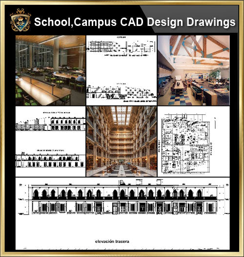 ★【School, University, College,Campus CAD Design Project V.2】@Autocad Blocks,Drawings,CAD Details,Elevation - CAD Design | Download CAD Drawings | AutoCAD Blocks | AutoCAD Symbols | CAD Drawings | Architecture Details│Landscape Details | See more about AutoCAD, Cad Drawing and Architecture Details