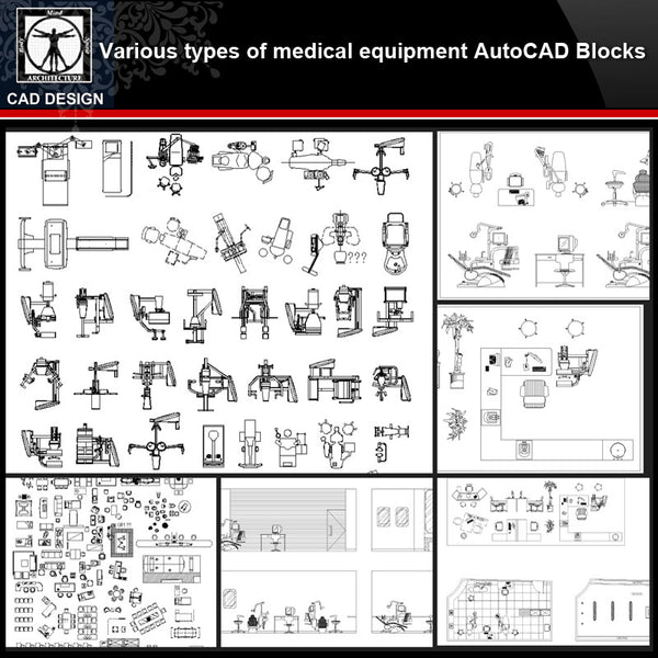 ★【Various types of medical instruments Autocad Blocks】All kinds of medical instruments CAD blocks Bundle - CAD Design | Download CAD Drawings | AutoCAD Blocks | AutoCAD Symbols | CAD Drawings | Architecture Details│Landscape Details | See more about AutoCAD, Cad Drawing and Architecture Details