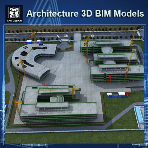 Construction Site - BIM 3D Models - CAD Design | Download CAD Drawings | AutoCAD Blocks | AutoCAD Symbols | CAD Drawings | Architecture Details│Landscape Details | See more about AutoCAD, Cad Drawing and Architecture Details