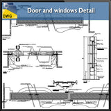 Door and Windows Details - CAD Design | Download CAD Drawings | AutoCAD Blocks | AutoCAD Symbols | CAD Drawings | Architecture Details│Landscape Details | See more about AutoCAD, Cad Drawing and Architecture Details