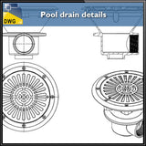 Free Pool drain detail autocad files - CAD Design | Download CAD Drawings | AutoCAD Blocks | AutoCAD Symbols | CAD Drawings | Architecture Details│Landscape Details | See more about AutoCAD, Cad Drawing and Architecture Details