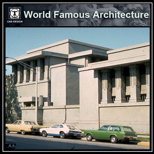 Unity Temple-Frank Lloyd Wright - CAD Design | Download CAD Drawings | AutoCAD Blocks | AutoCAD Symbols | CAD Drawings | Architecture Details│Landscape Details | See more about AutoCAD, Cad Drawing and Architecture Details