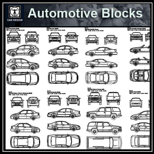 Automobile-Blocks and elevation - CAD Design | Download CAD Drawings | AutoCAD Blocks | AutoCAD Symbols | CAD Drawings | Architecture Details│Landscape Details | See more about AutoCAD, Cad Drawing and Architecture Details