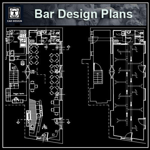 Bar blocks and plans - CAD Design | Download CAD Drawings | AutoCAD Blocks | AutoCAD Symbols | CAD Drawings | Architecture Details│Landscape Details | See more about AutoCAD, Cad Drawing and Architecture Details