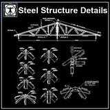 Free Steel Structure Details 4 - CAD Design | Download CAD Drawings | AutoCAD Blocks | AutoCAD Symbols | CAD Drawings | Architecture Details│Landscape Details | See more about AutoCAD, Cad Drawing and Architecture Details