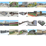 【Sketchup 3D Models】20 Types of School Design Sketchup 3D Models  V.6 - CAD Design | Download CAD Drawings | AutoCAD Blocks | AutoCAD Symbols | CAD Drawings | Architecture Details│Landscape Details | See more about AutoCAD, Cad Drawing and Architecture Details