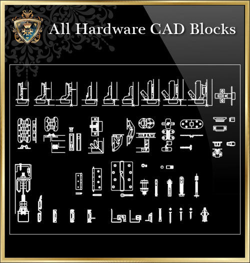 All Interior Design Hardware CAD blocks - CAD Design | Download CAD Drawings | AutoCAD Blocks | AutoCAD Symbols | CAD Drawings | Architecture Details│Landscape Details | See more about AutoCAD, Cad Drawing and Architecture Details