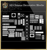 All Chinese Carved CAD Elements V.2(Best Recommanded!!) - CAD Design | Download CAD Drawings | AutoCAD Blocks | AutoCAD Symbols | CAD Drawings | Architecture Details│Landscape Details | See more about AutoCAD, Cad Drawing and Architecture Details