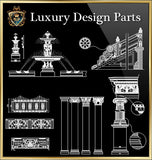 ★Luxury Interior Design Parts V.3★Best Recommanded!! - CAD Design | Download CAD Drawings | AutoCAD Blocks | AutoCAD Symbols | CAD Drawings | Architecture Details│Landscape Details | See more about AutoCAD, Cad Drawing and Architecture Details