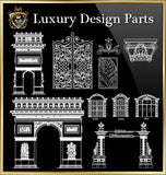 ★Luxury Interior Design Parts V.4★Best Recommanded!! - CAD Design | Download CAD Drawings | AutoCAD Blocks | AutoCAD Symbols | CAD Drawings | Architecture Details│Landscape Details | See more about AutoCAD, Cad Drawing and Architecture Details